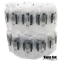 KwikAir 4x8 Air Pillows 175 Count For Void Fill Packaging Shipping Packing Peanuts Defender Bubble Cushion - Prefilled With Air SA84PF-20 KwikAir 4x8 Air Pillows 175 Count For Void Fill Packaging Shipping Packing Peanuts Defender Bubble Cushion - Prefilled With Air SA84PF-20