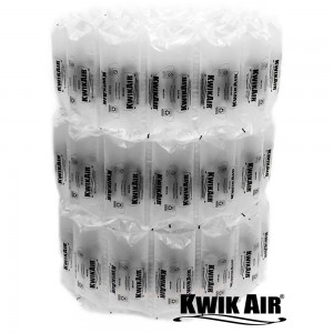 KwikAir 4x8 Air Pillows 342 Count For Void Fill Packaging Shipping Packing Peanuts Defender Bubble Cushion - Prefilled With Air SA84PF-40