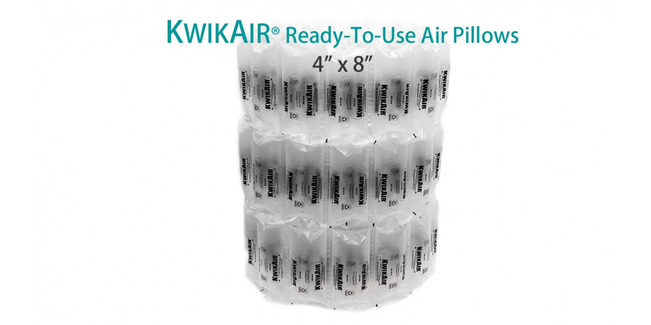 KwikAIR® Pre-Filled 4x8" Air Pillows Ready to Use