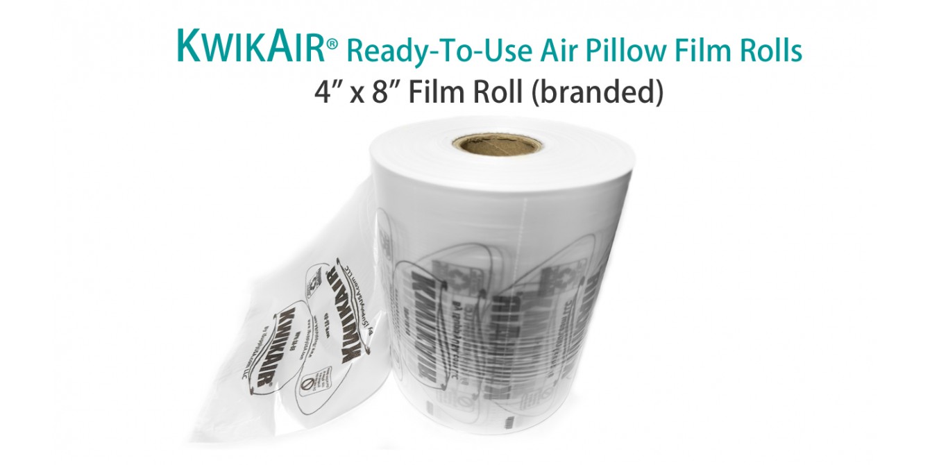 KwikAir® Air Pillow 4x8" Bubble Film Roll